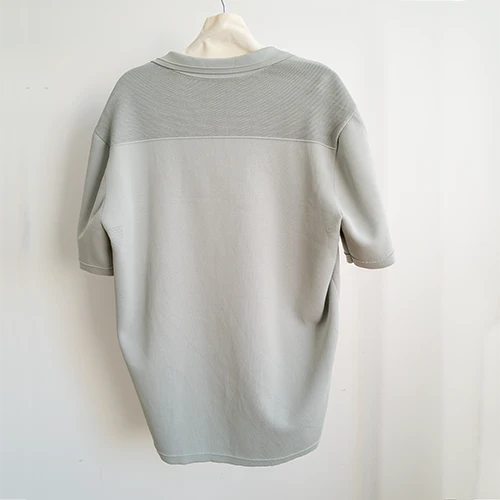Knit Short Sleeve Button Down