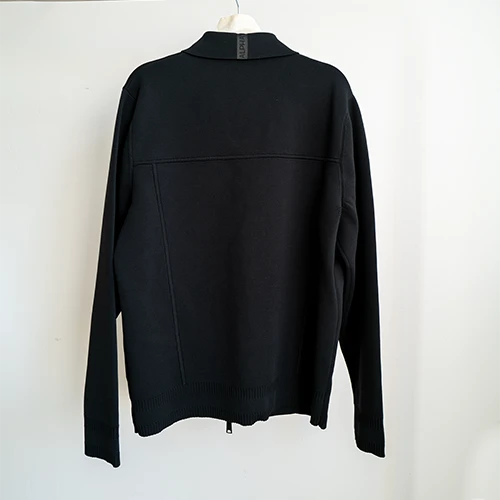 Mens Quilted Jacket with Knitted Sleeves