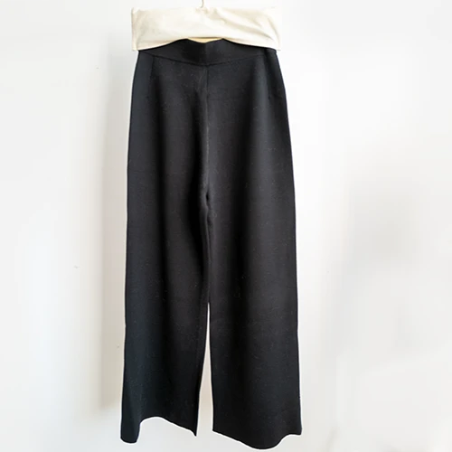 Women's Cotton Knit Pants Elastic Waist