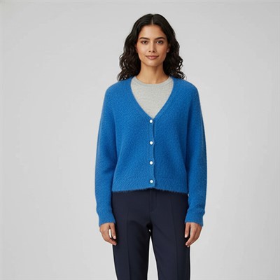 女式美利奴羊毛开衫