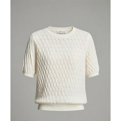 White Textured Knit Short Sleeve Top suppliers White Textured Knit Short Sleeve Top suppliers